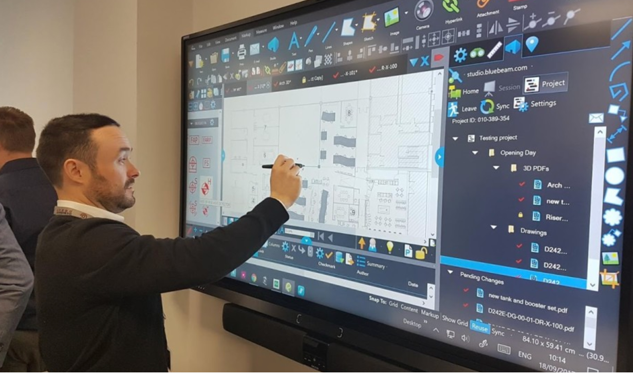 Interactive TV touchscreen